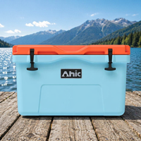 Glacière rigide rotomoulée en LLDPE 45L, isolée en mousse PU, étanche, avec maintien de la glace pendant 5 jours pour vin et canettes, logo en lettres
