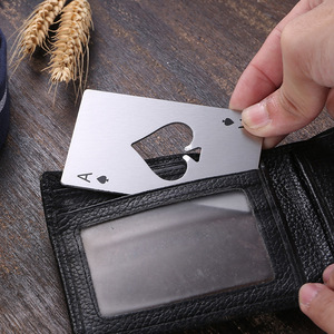Nuovo stile 1pc Poker carta da gioco <span class=keywords><strong>asso</strong></span> di picche Bar strumento Soda birra apribottiglie Poker Card Ace apribottiglie regalo - Product Image 6