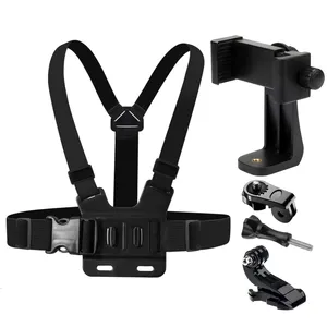 Vente populaire support de montage de sangle de poitrine de téléphone portable stable pour GoPro Hero 12 11 10 9 DJI caméra d'action prise de vue en direct - Product Image 6