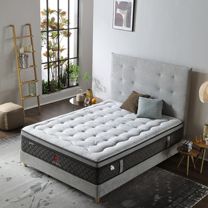 Venta al por mayor de fábrica, embalaje de rollo al vacío, colchón de cama tamaño Queen de lujo de alta calidad, colchón de muelles en espiral de bolsillo - Product Image 1