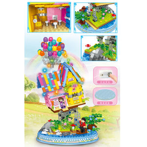 Nouveaux jouets <span class=keywords><strong>2023</strong></span> ballon maison legos mini figurines boîte à musique blocs de construction en plastique jouets ensemble éducatif enfants filles cadeau pour les enfants - Product Image 5