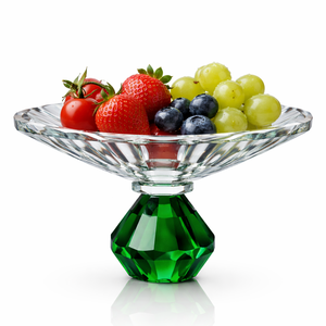 Ciotola di Lusso in Cristallo K9 per Frutta, Vassoio Decorativo, Alzata per Torte Moderna, Centrotavola per Decorazioni Casa, Matrimoni e Feste - Product Image 2