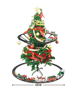 <span class=keywords><strong>Tren</strong></span> Eléctrico Navideño <span class=keywords><strong>para</strong></span> Decorar al Rededor <span class=keywords><strong>del</strong></span> Árbol, con Humo, Luces y Música, Juguete de Regalo de Navidad 6606B - Product Image 2