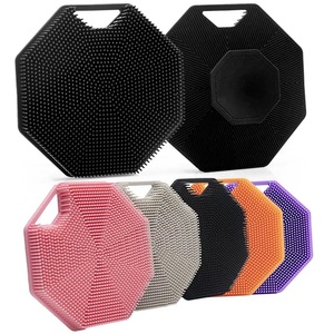 Brosses exfoliantes pour le corps en silicone avec éponge en silicone, brosses de nettoyage pour la peau, brosses de bain et de corps pour hommes et femmes - Product Image 3