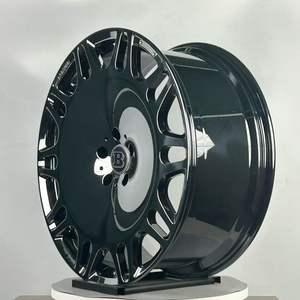 Rueda Monobloque Forjada de 20 y 22 Pulgadas en Aleación de Aluminio Negro Brillante para Mercedes Clase G <span class=keywords><strong>700</strong></span> AMG Clase S - Product Image 2