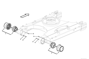Motor de Desplazamiento Hidráulico TM70VC para Excavadora <span class=keywords><strong>DOOSAN</strong></span> <span class=keywords><strong>DX340</strong></span> DX345 DX350, Piezas de Repuesto K1003131 K1003134 - Product Image 2