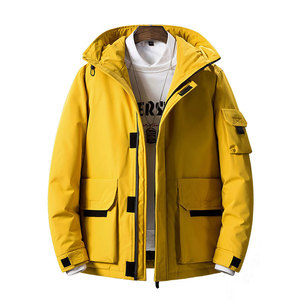 เสื้อโค้ทขนเป็ดสำหรับผู้ชายเสื้อโค้ทขนเป็ดแบบหนามีฮู้ดสำหรับ2022ฤดูหนาว - Product Image 1