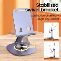 Support de téléphone portable rotatif à 360° en métal le moins cher, support de bureau pour iPad Samsung iPhone 15 14 13, support mobile