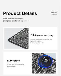 Tapis <span class=keywords><strong>de</strong></span> massage des pieds EMS à 8 niveaux <span class=keywords><strong>de</strong></span> force dégradée, 240 mAh, 6 modes, prix d'usine - Product Image 4