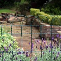 Clôture décorative en treillis ondulé en PVC vert pour bordure de pelouse, parterre de fleurs et aménagement paysager – Vente en gros usine