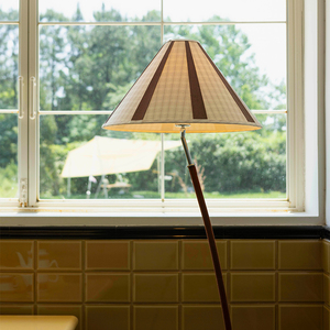 Seeking <b>Light</b> Island Floor Lamp Led Warm <b>Light</b> Push Button Switch Home Living Room Ambient <b>Lighting</b> Fabric Shade - Product Image 4