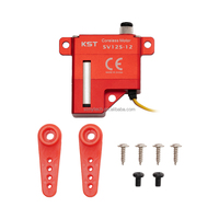 Servomoteur sans noyau KST SV12S-12 12V 14,5 kg 0,07 sec à couple super élevé et ultra-tension pour avions RC, jets, applications industrielles et drones
