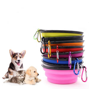 Ciotola pieghevole con logo personalizzato in Silicone/TPE per animali domestici per cani ciotole da viaggio portatili ciotola pieghevole portatile per animali domestici - Product Image 1