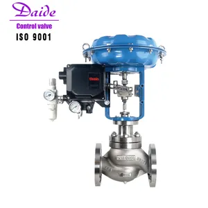 DN40 PN40 CF8 304 316 Pourcentage égal Linéaire Ouverture rapide Eau à haute température Vanne de commande pneumatique en acier inoxydable à deux voies