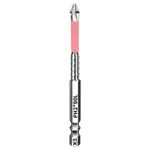 Pink Anti Slip Phillips <b>Screwdriver</b> <b>Bit</b> <b>Set</b> Strong Magnet High Hardness Impact Resistant Electric Drill Hex Wrench - Product Image 3