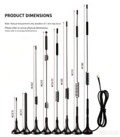 Antenne LTE IoT 700-2700 MHz 5dBi, antenne cellulaire externe large bande avec câble RG174 pour appareils M2M