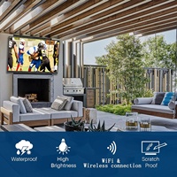 Téléviseur intelligent d'extérieur résistant aux intempéries, Google TV, 4K haute luminosité, résistant à la température, téléviseurs étanches IP55