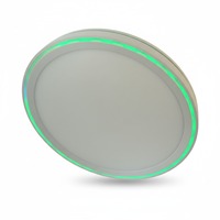 Plafonnier LED intelligent WiFi Tuya 24W RGBCW, moderne, à commande vocale via Alexa/Google pour salon - Vente Flash