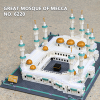 Wange 6220 Grande Mosquée de La Mecque, Blocs de Construction, Modèle de Briques, Jouet Éducatif en Plastique pour Enfants, Ensemble de Jouets de Collection