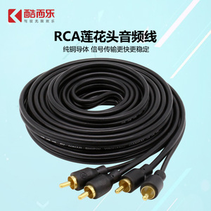 Câble RCA Kuerl 5M en Cuivre Sans Oxygène Mâle-Mâle pour Amplificateur Audio de Voiture, Gaine PVC, Blindage Tressé - Product Image 5