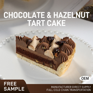Gâteau au chocolat et aux biscuits, brownie glacé au miel, 8 pouces, 850g, gâteau carré faible en gras pour la vente en gros aux boulangeries - Product Image 5