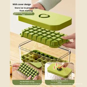 Boîte à glaçons personnalisable en plastique alimentaire, durable, pour la maison, avec couvercle à pression, gadget d'été - Product Image 4