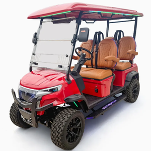 Carritos de Golf Eléctricos de Alto Rendimiento para 4 Personas, Batería de Litio, Opción de Combustible, Vehículo Utilitario Resistente para Resorts y Campus, 24 km/h, 300 kg - Product Image 1