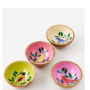 Tazón de Madera de Acacia con Forma Única para Servir Comida en la Mesa, Tazón Decorativo de Madera para Chocolate con Múltiples Colores - Product Image 4