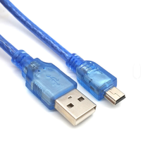 Nuevo Producto al por Mayor, Cable Transparente Azul, Cobre Puro, Carga Rápida, Micrófono para MP3, MP4, Computadora e Instrumentos Musicales
