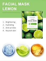 Masque Facial Apaisant et Raffermissant PUQIANNA OEM pour le Visage, Hydratant Naturel au Citron et à la Rose avec Hyaluronate de Sodium