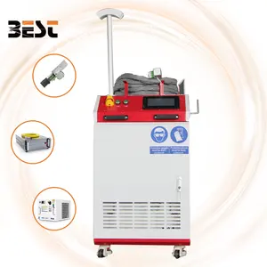 Cầm tay 1kw 2kw 3KW sợi Laser máy làm sạch cho loại bỏ rỉ sét Sơn loại bỏ laser cầm tay Máy làm sạch