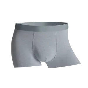 2024 new solid color men's underwear one-piece comfortable boxers breathable antibacterial soft four corner boys underwear