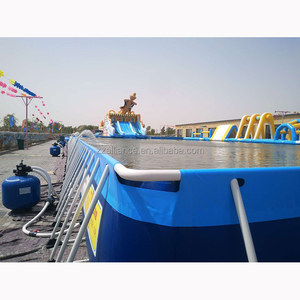 Piscine dehors à l'intérieur de la taille ovale de piscine d'eau de cadre de parc aquatique - Product Image 6