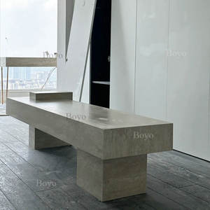 Asiento <span class=keywords><strong>de</strong></span> Salón Artístico Personalizado, Sofá <span class=keywords><strong>de</strong></span> Mármol <span class=keywords><strong>de</strong></span> Diseño Moderno para Área <span class=keywords><strong>de</strong></span> Recepción <span class=keywords><strong>de</strong></span> Tienda <span class=keywords><strong>de</strong></span> Lujo, Banco <span class=keywords><strong>de</strong></span> Mármol - Product Image 3