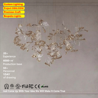 Lustre de style moderne pour décoration intérieure, luminaire suspendu en verre LED en forme d'anneau, chambre à coucher, salon, villa, éclairage personnalisé