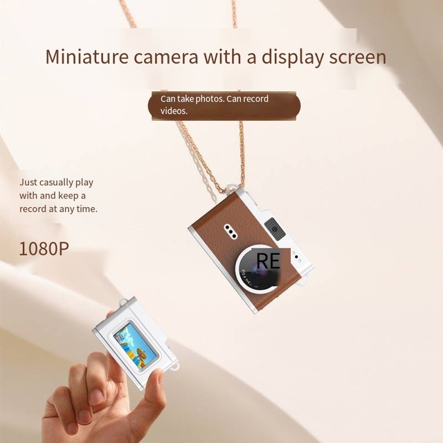 Vintage - Style Mini CCD Camera: Thumb - Sized, Ideal for Students and Kids, Portable Pocket Digital Camera
