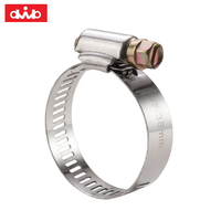 Acier inoxydable 201 304 Allemagne Type Collier de serrage Clips de tuyau à vis sans fin allemand Pièces de rechange d'estampage personnalisées pour l'industrie automobile