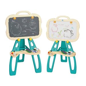 Kustom mainan edukasi Set 2 in 1 berdiri papan gambar berdiri kecil papan tulis dapat menghapus warna dua sisi papan gambar - Product Image 1