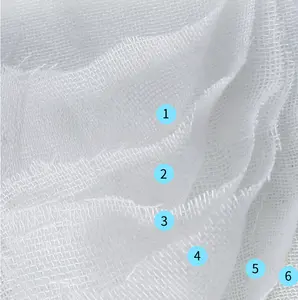 Saugfähige Baby Baumwoll tuch Waschlappen 6 Lagen Spuckt uch Musselin Bio Musselin Gesichts tuch 5er Pack