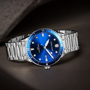 Relojes GALLANT para hombre, pulsera de acero inoxidable sólido, fecha automática, índices Super-LumiNova, marcadores de hora, bisel giratorio, relojes de pulsera - Product Image 4