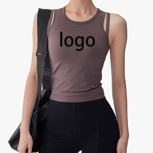 Yoga Wear Women's Seamless Elastic Fixed Cup Sports <b>Bra</b> Shockproof Push-Up Yoga <b>Vest</b> Running Fitness <b>Vest</b> - Product Image 3