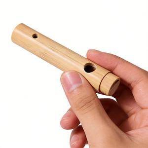 Flûte d'oiseau hibou en bambou faite à <span class=keywords><strong>la</strong></span> main, sifflet d'extérieur, embout buccal, effets sonores forestiers, instrument <span class=keywords><strong>de</strong></span> guérison sonore ASMR, tube sonore - Product Image 4