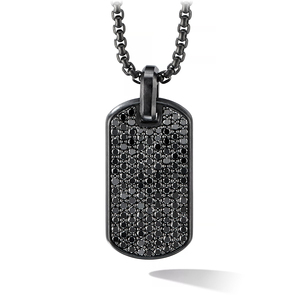 cristal para hombre negro Etiqueta <span class=keywords><strong>de</strong></span> perro colgante del encanto <span class=keywords><strong>de</strong></span> los hombres collar <span class=keywords><strong>de</strong></span> acero inoxidable para hombre - Product Image 1