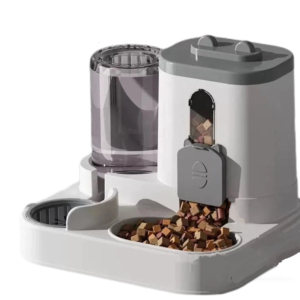 Dispenser d'Acqua per Animali Domestici, Alimentatore Automatico 2 in 1 per Gatti, Distributore d'Acqua con Circolazione Integrata - Product Image 1