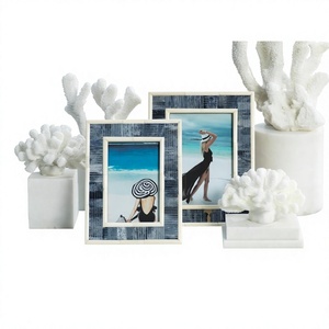 High Quality Vintage Floating Photo Tabletop Decor Rectangular Polished MDF Eco-Friendly Unique Design <b>Picture</b> <b>Frame</b> Home Use - Product Image 1