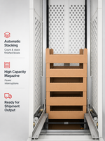 Machine automatique de formage de boîtes en carton ondulé avec contrôle PLC pour l'emballage des fruits, légumes et tomates