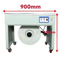 Nouvelle machine d'emballage semi-automatique et entièrement automatique à double moteur pour cerclage de cartons à colle chaude, fabriquée en Chine