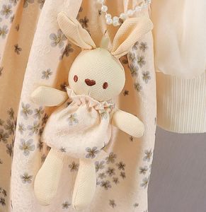 Nuovo Abito Primaverile da Damigella Lungo con Volant, Dolce e Grazioso, Abbigliamento Casual per Bambina, <span class=keywords><strong>Vestito</strong></span> da Principessa con Coniglietto - Product Image 5