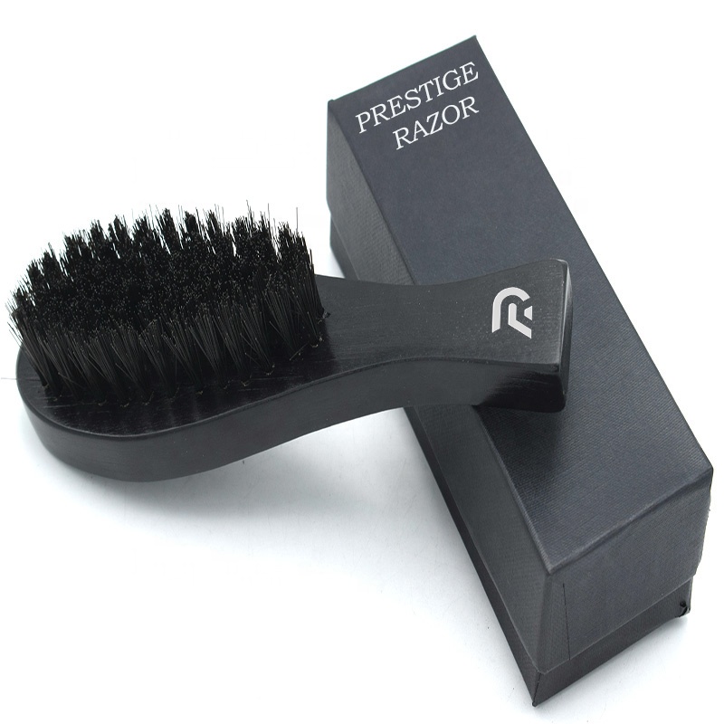 Стильная бритва 1918 | Новая деревянная щетка для бороды для мужчин, личная гигиена | Щетка для бороды с плоским дном и щетиной кабана 100% для бритья