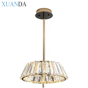 Postmodern Led Crystal Chandelier Residential Interior Fancy Lobby Bedroom Led Crystal Chandelier crystal ship hanging light